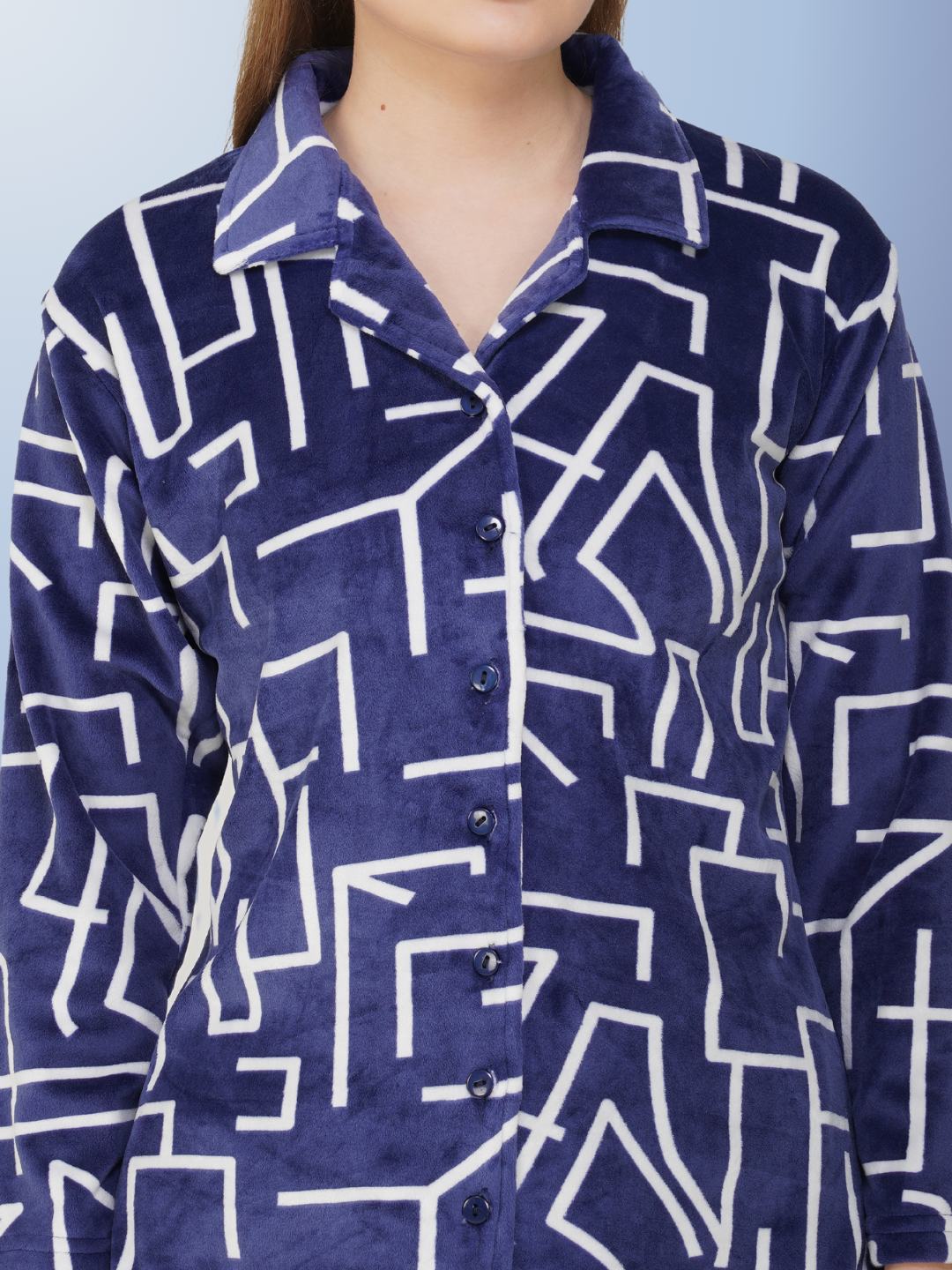Aqua Stripes Nightsuit