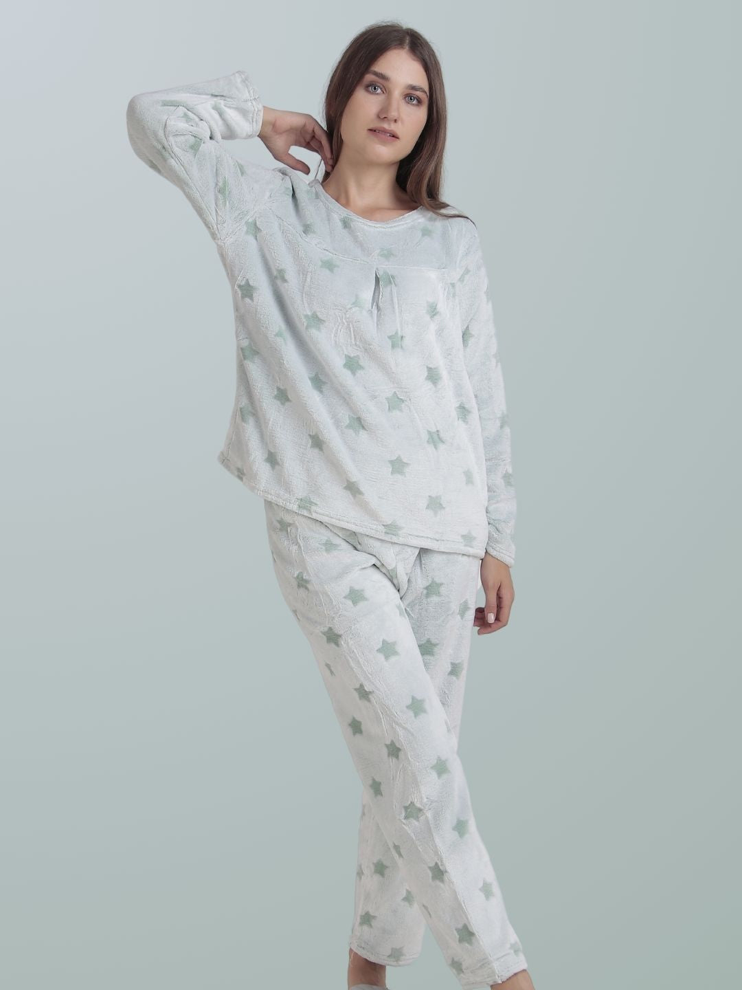 Dreamy Green Nightsuit Set